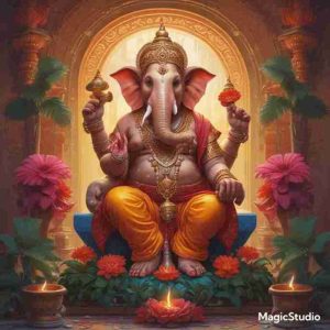 Ganesh Chaturthi mandir decoration ideas