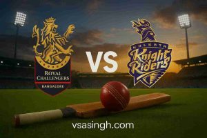 RCB vs KKR मैच टीम लाइनअप"