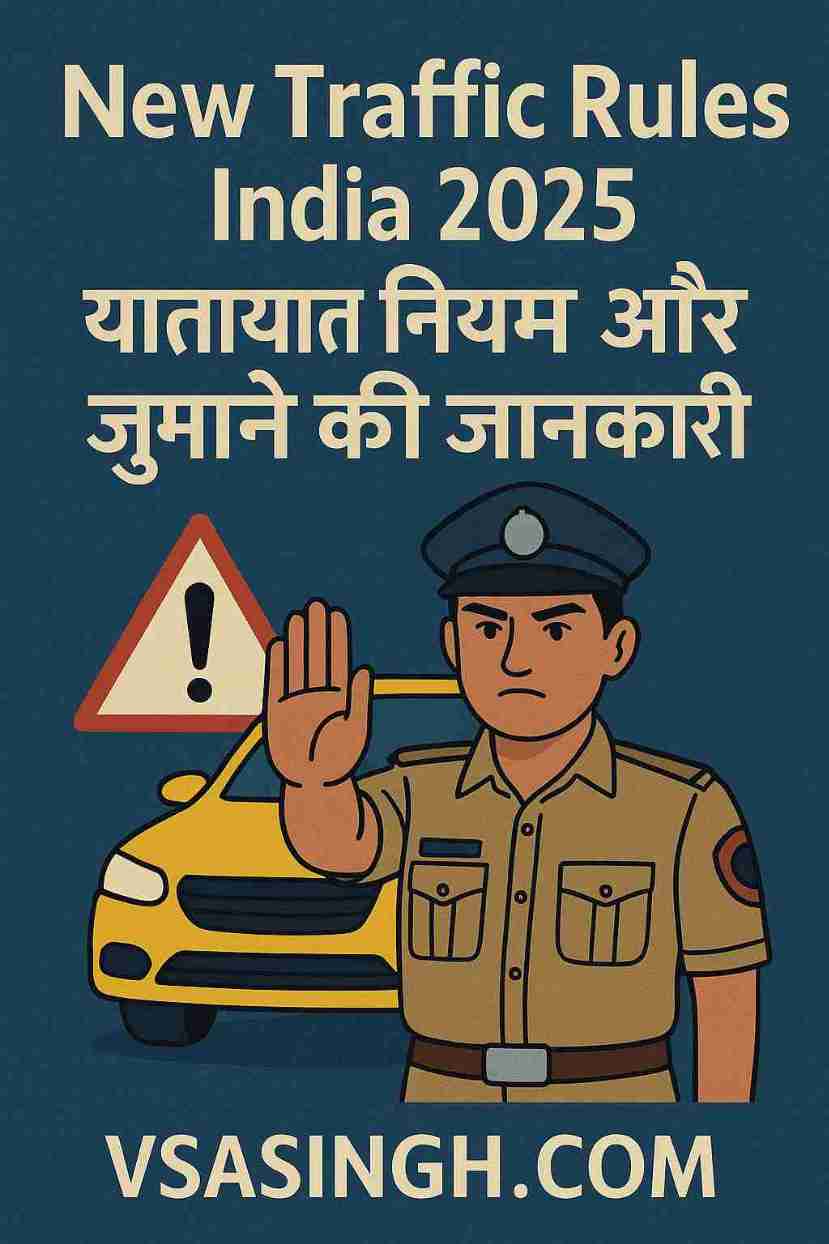 New Traffic Rules India 2025 – यातायात नियम और जुर्माने की जानकारी
