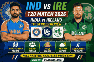 IND vs IRE T20 Series 2026