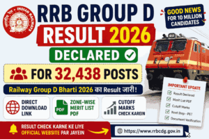 Declared RRB Group D Result 2026