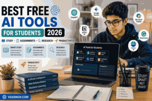 Best free AI tools for students in 2026 for study, assignments, research and productivity