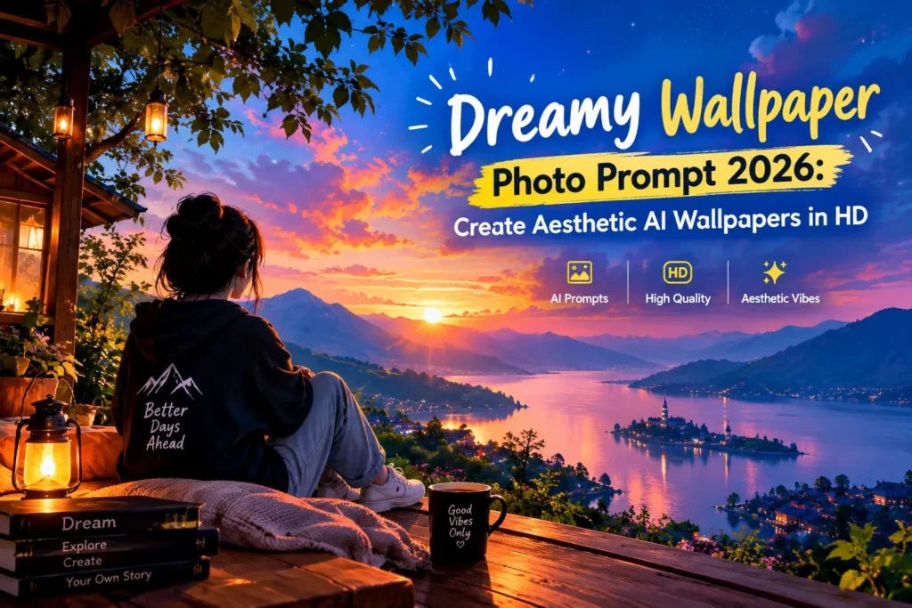 Dreamy Wallpaper Photo Prompt 2026 aesthetic AI wallpaper in HD