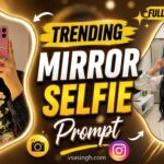 Luxury mirror selfie created with Instagram Restyle AI photo editing prompt 2026