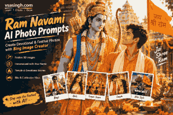 Ram Navami AI photo prompts for creating devotional festival images