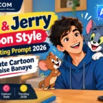 Tom and Jerry Cartoon Style Photo Editing Prompt 2026 AI se cute cartoon photo
